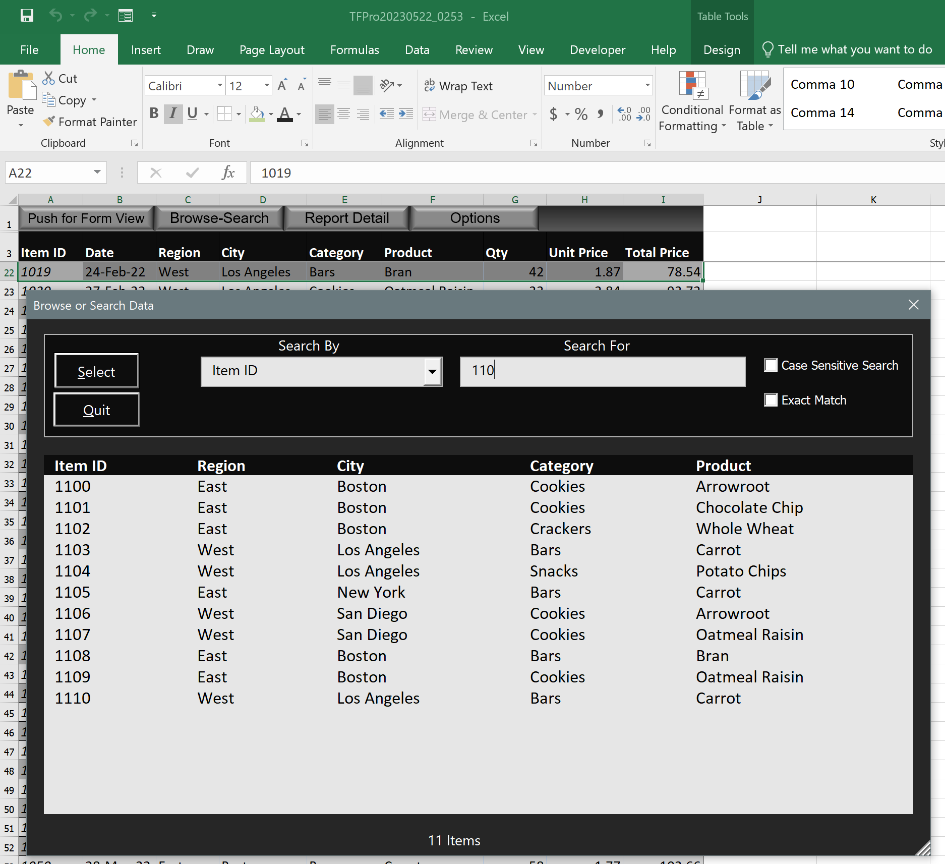 Visual Studio Excel Form 060AutoExcelForms_Pro